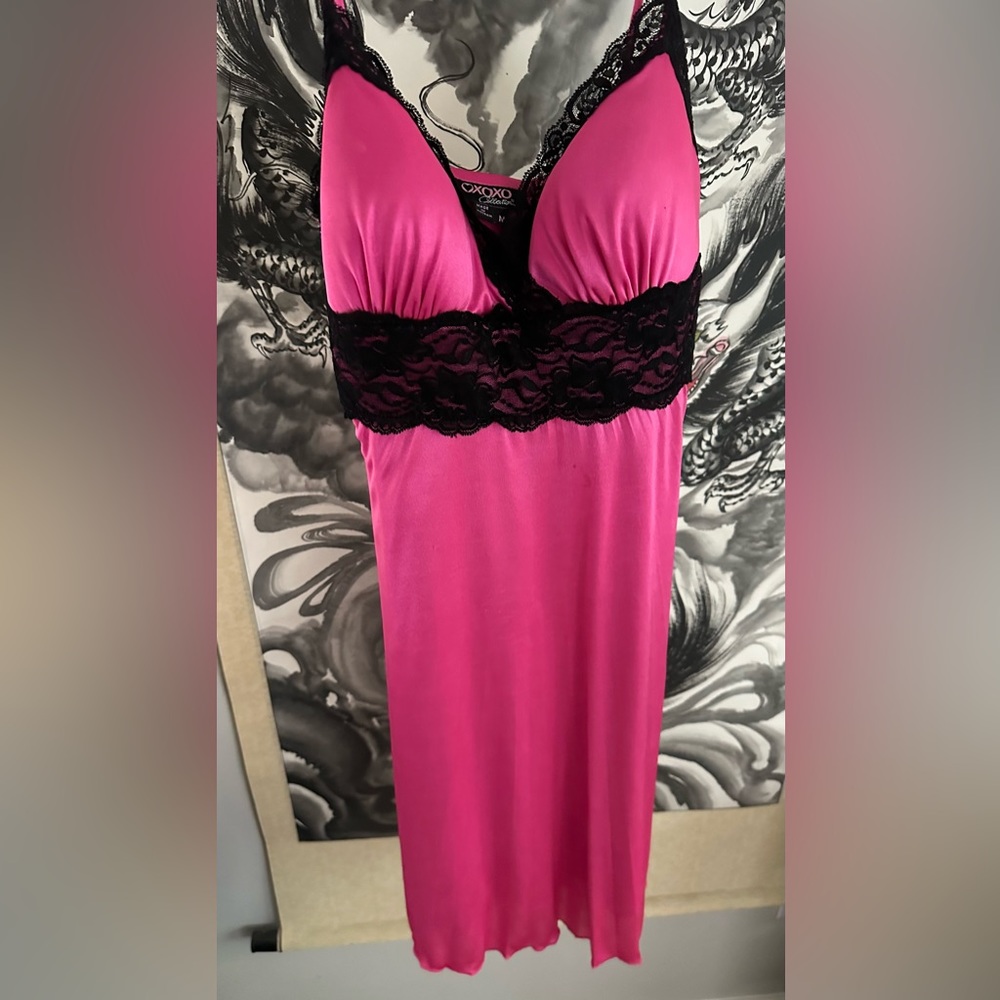 Hot Pink XOXO Slip Dress